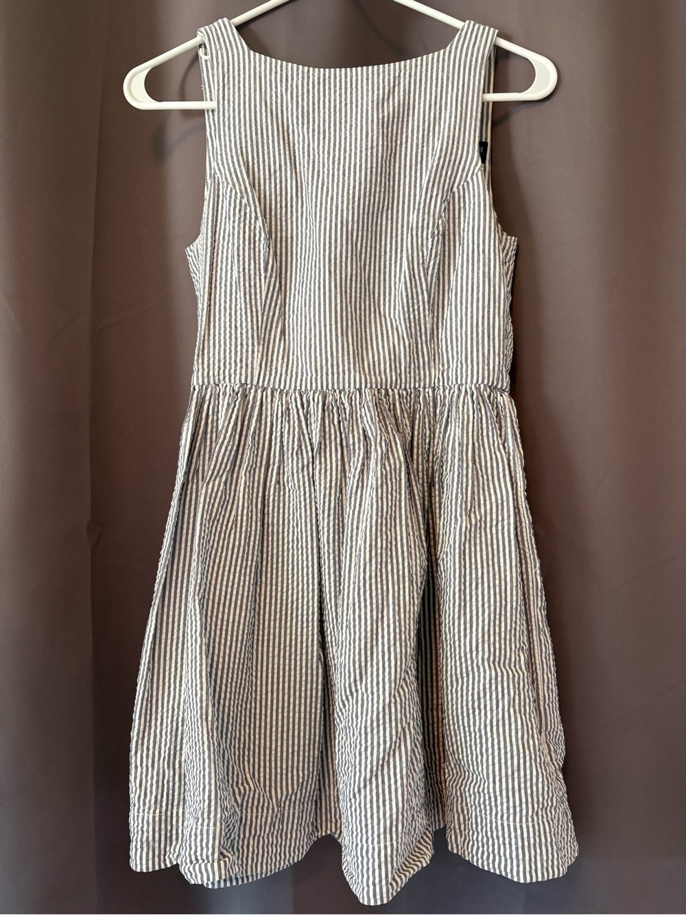 American Apparel Classic Striped Dress in Navy and White